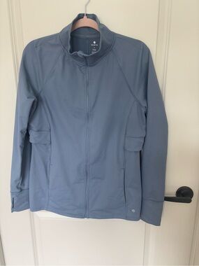 Apana Blue Zip-Up Jacket